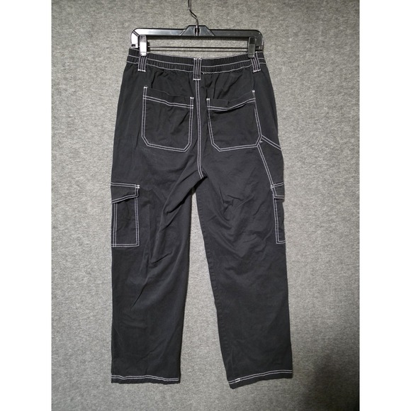 Refuge Womens Pants Large Goth Punk Whimsigoth Emo Fairy Grunge Cargo Edgy Rock - Picture 9 of 9